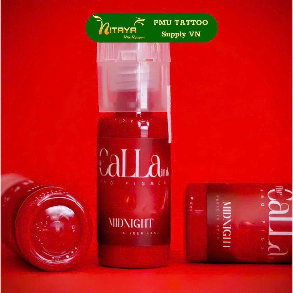 Mực phun môi Calla ink Master Hà Vy, mực hữu cơ Callaink