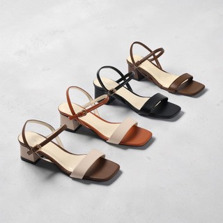 Giày Sandal Cao Gót Nữ 3cm Quai Ngang Pixie H315