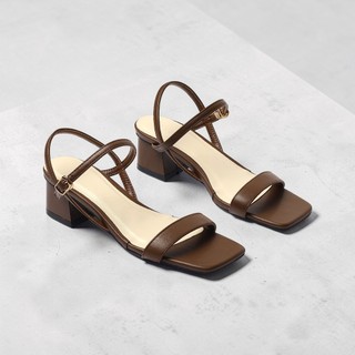 Giày Sandal Cao Gót Nữ 3cm Quai Ngang Pixie H315