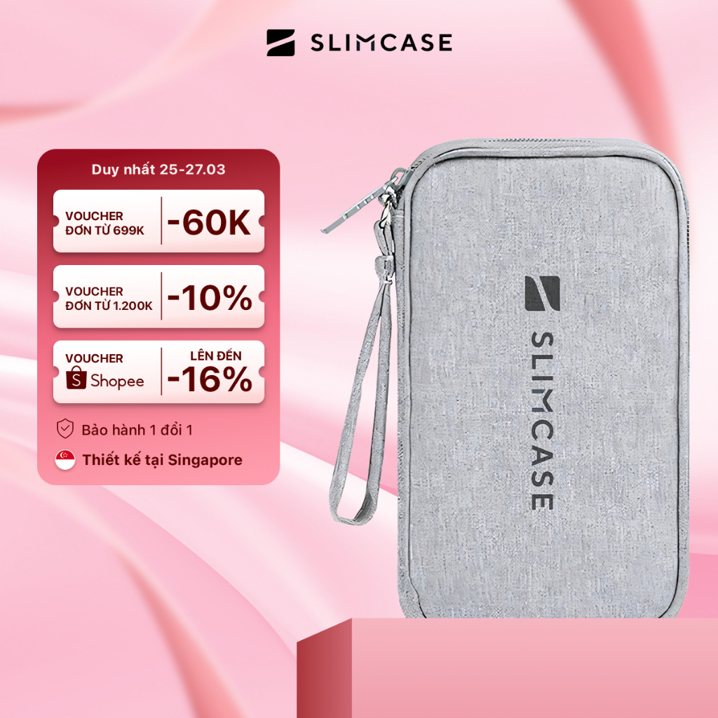 Túi đựng phụ kiện điện tử Slimcase thiết kế tiện lợi giữ thiết bị gọn gàng và an toàn