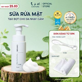 Sữa Rửa Mặt Tạo Bọt Dịu Nhẹ Phù Hợp Da Dầu, Mụn, Khô Chifure Foaming Face Wash 180ML