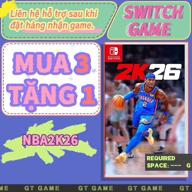 NBA 2K26 Nintendo Switch（Switch Game） -Mua 3 tặng 1