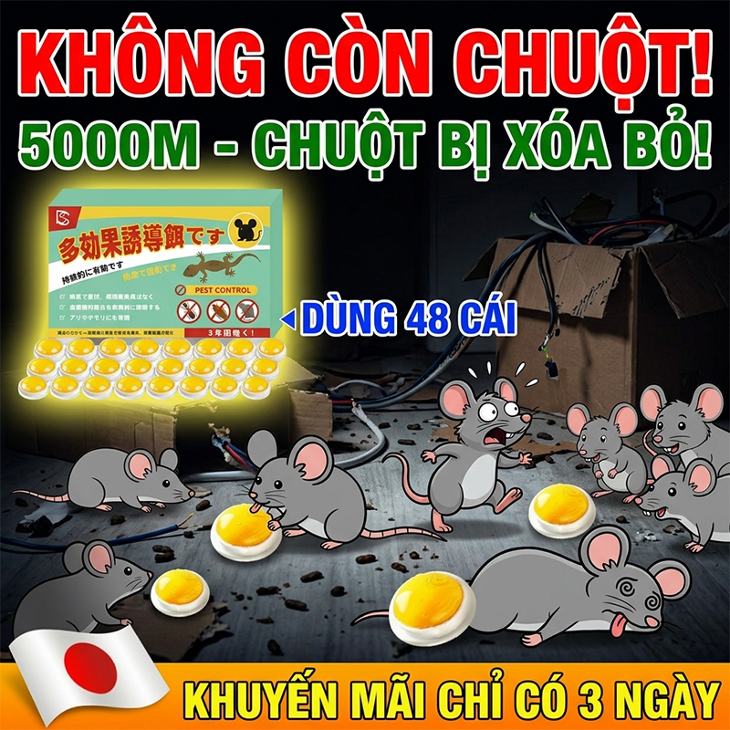 🐀Diệt chuột mạnh mẽ và hiệu quả🐀XJY thuốc diệt chuột viên đuổi chuột thuốc chuột Diệt triệt để chuột