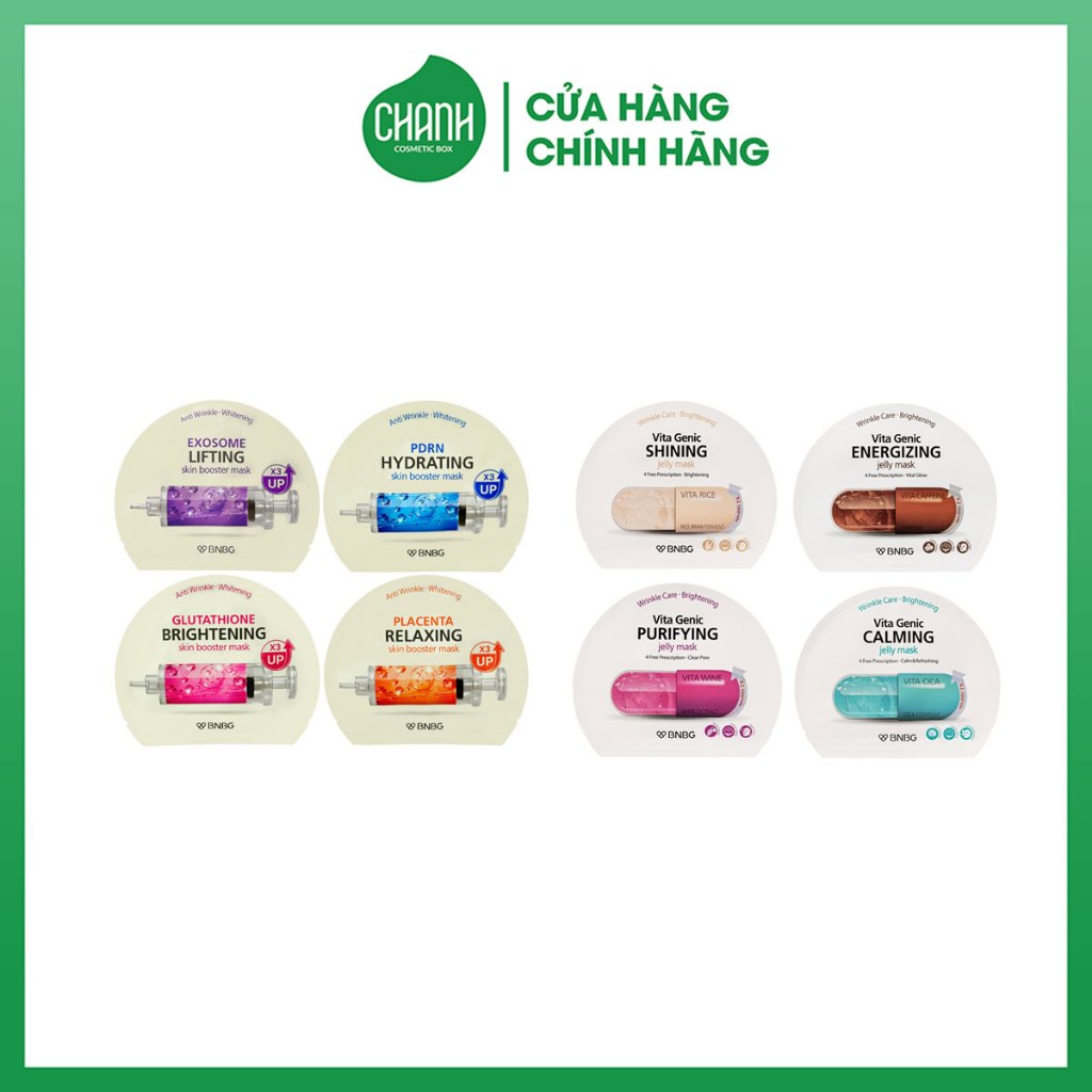 Mặt Nạ Giấy BNBG Skin Booster Mask /  Vita Genic Jelly Mask