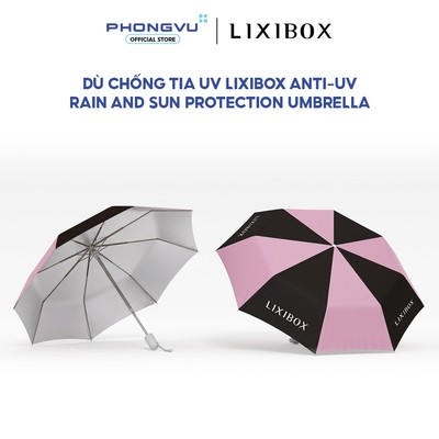 [QUÀ TẶNG] Dù chống tia UV Lixibox Anti-UV - Gấp gọn 11cm - Vải Polyester chống thấm - Thân kim loại
