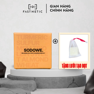 Xà Phòng Rửa Mặt SODOWE RELAXING SULFUR SOAP 45G-Xà phòng lưu huỳnh Sodowe dành cho các loại da mụn