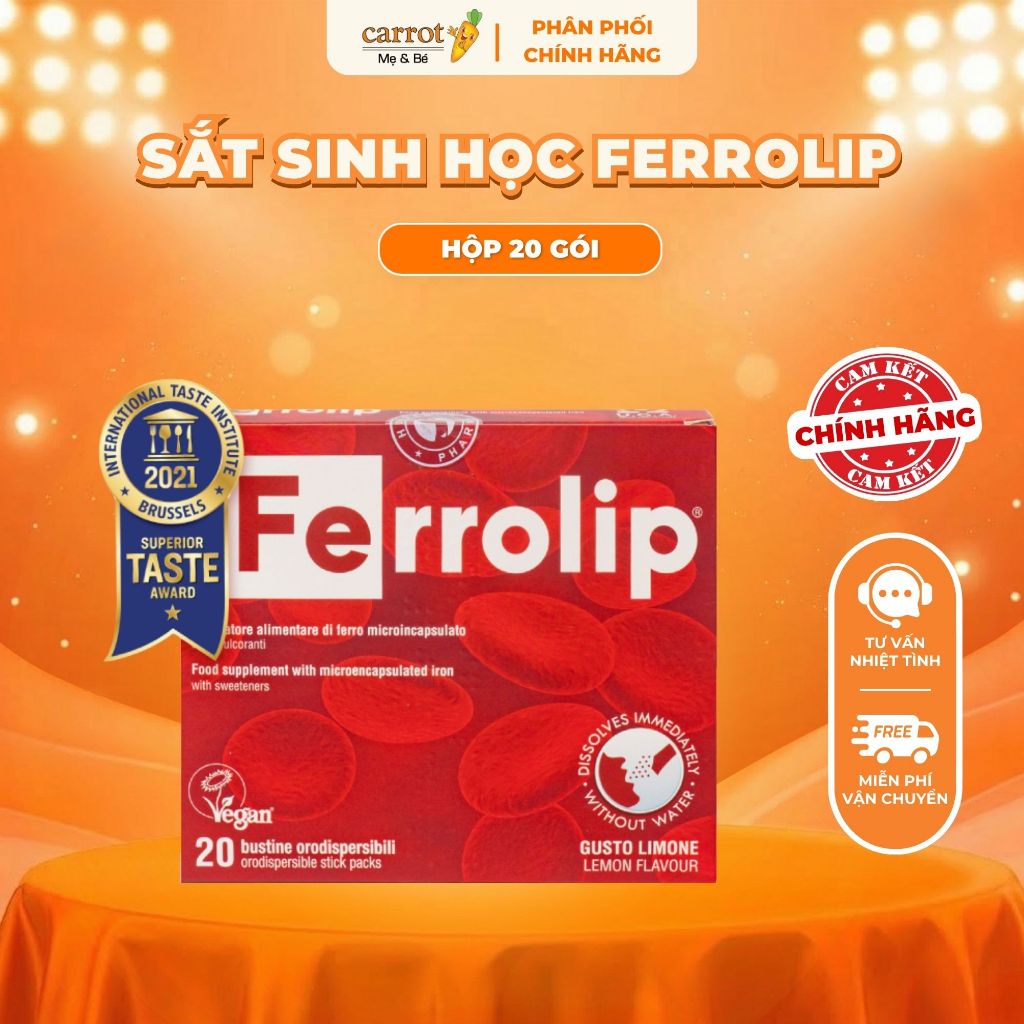 Sắt Ferrolip Cho Bà Bầu Và Sau Sinh - Hỗ Trợ Giảm Nguy Cơ Thiếu Máu, Thiếu Sắt