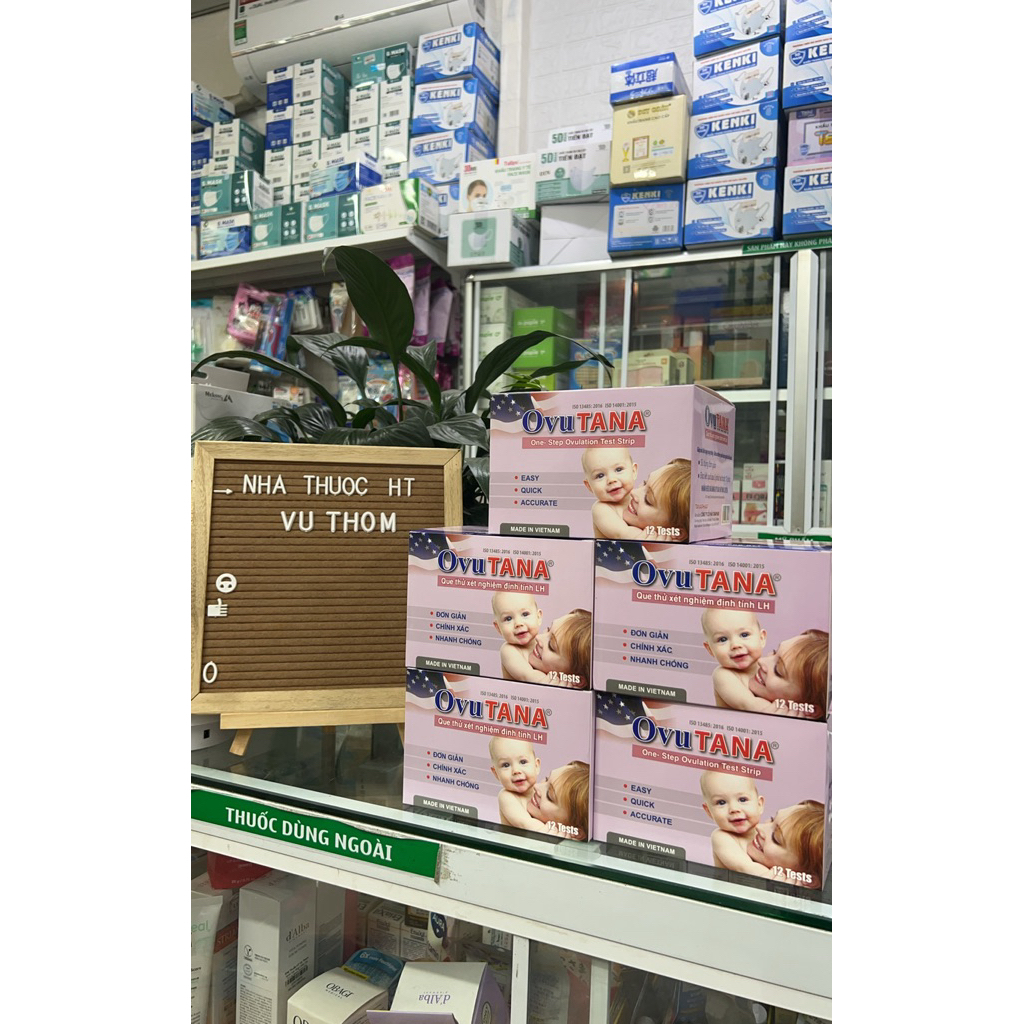 Que thử rụng trứng ovutana hộp 12 que