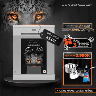 [QUÀ 3Tr9 +LẮP ĐẶT 0Đ] Máy Rửa Chén Bát JUNGER JG Leopard DWJ-140 Máy Rửa Bát15 Bộ Sạch Khô Tuyệt Đối Bảo Hành 7 NĂM