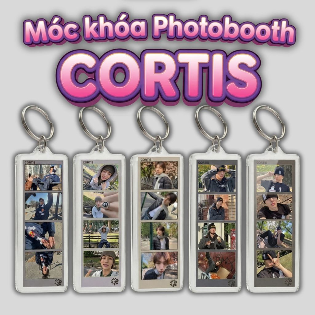 CORTIS - MÓC KHÓA PHOTOBOOTH CORTIS - KEYCHAIN by MEU Print