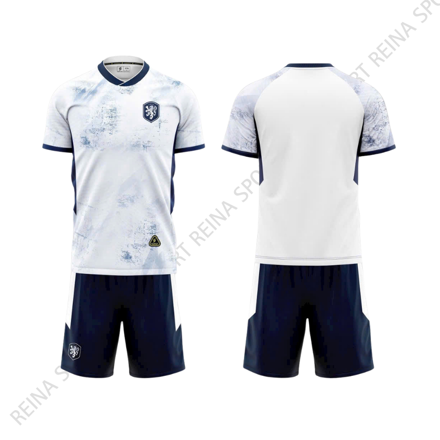 Quần Áo Bóng Đá tuyển hà Lan trắng - Vải mè SV- In Tên Số Theo Yêu Cầu REINA SPORT