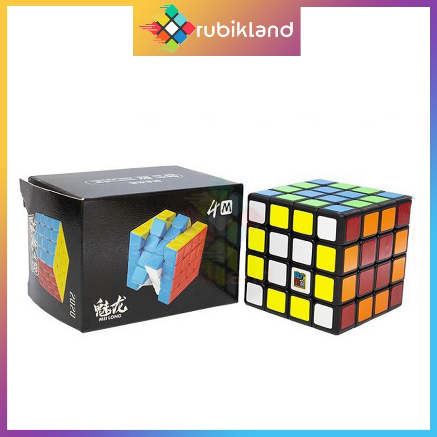 [MoYu] Rubik 4x4 MoYu MeiLong 4M Bản Đen Rubic 4 Tầng Nam Châm 4x4x4 Đồ Chơi Trí Tuệ Trẻ Em
