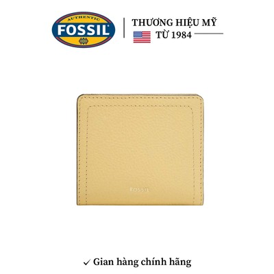 Ví nữ Fossil LOGAN SL7829746 da thật màu vàng chanh, gập đôi