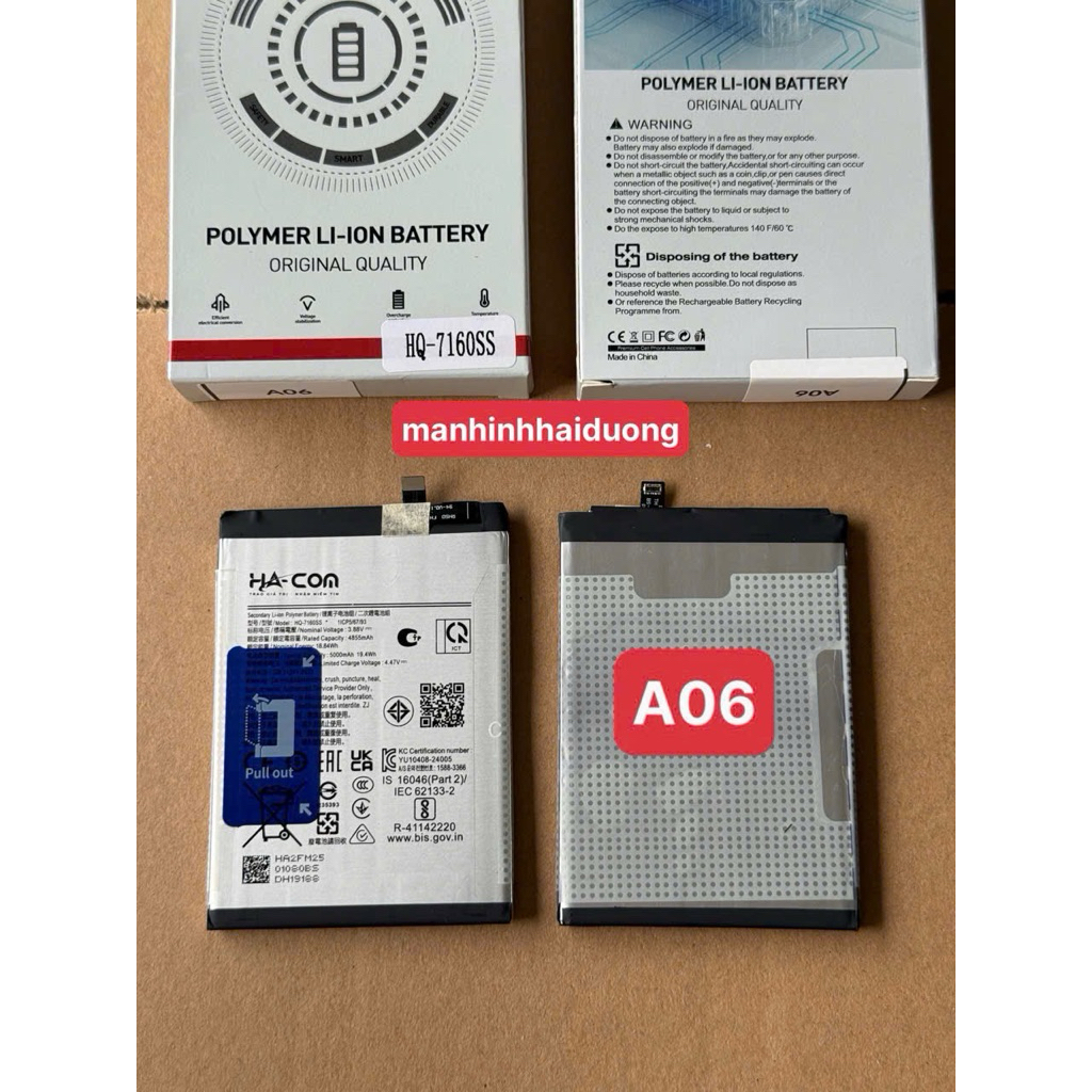 Pin Hacom Samsung A06