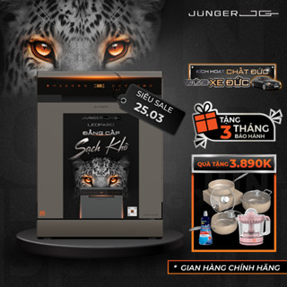 [DEAL ĐỘC QUYỀN] Máy Rửa Chén Bát Junger JG Leopard DWJ-163 15 bộ Rửa AI, Khử Trùng Nước, BH 7 năm Sạch Khô Tuyệt Đối