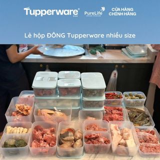 Tupperware chính hãng lẻ một hộp đông nắp ngẫu nhiên,dung tích từ 140ml đến 5.7L, nhựa nguyên sinh, kín khí không ám mùi