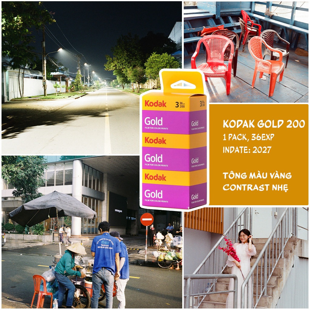[HOẢ TỐC] KODAK GOLD 200 - Film 35mm - 36exp Date xa- 1 PACK
