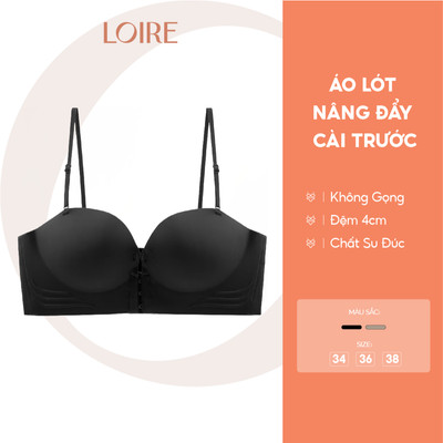 [ÁO LÓT MẶC ÁO DÀI]Áo Quây Cài Trước Gom Ngực Tạo Khe Nâng Đẩy 4cm Loirechic BRQ188 Mặc Áo Dài
