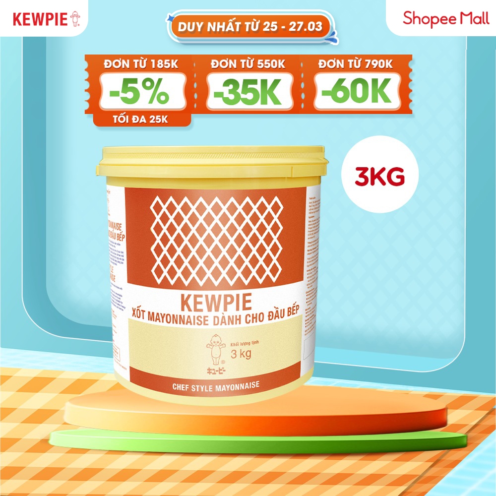 Xốt Mayonnaise Dành Cho Đầu Bếp - Kewpie (Xô 3kg)