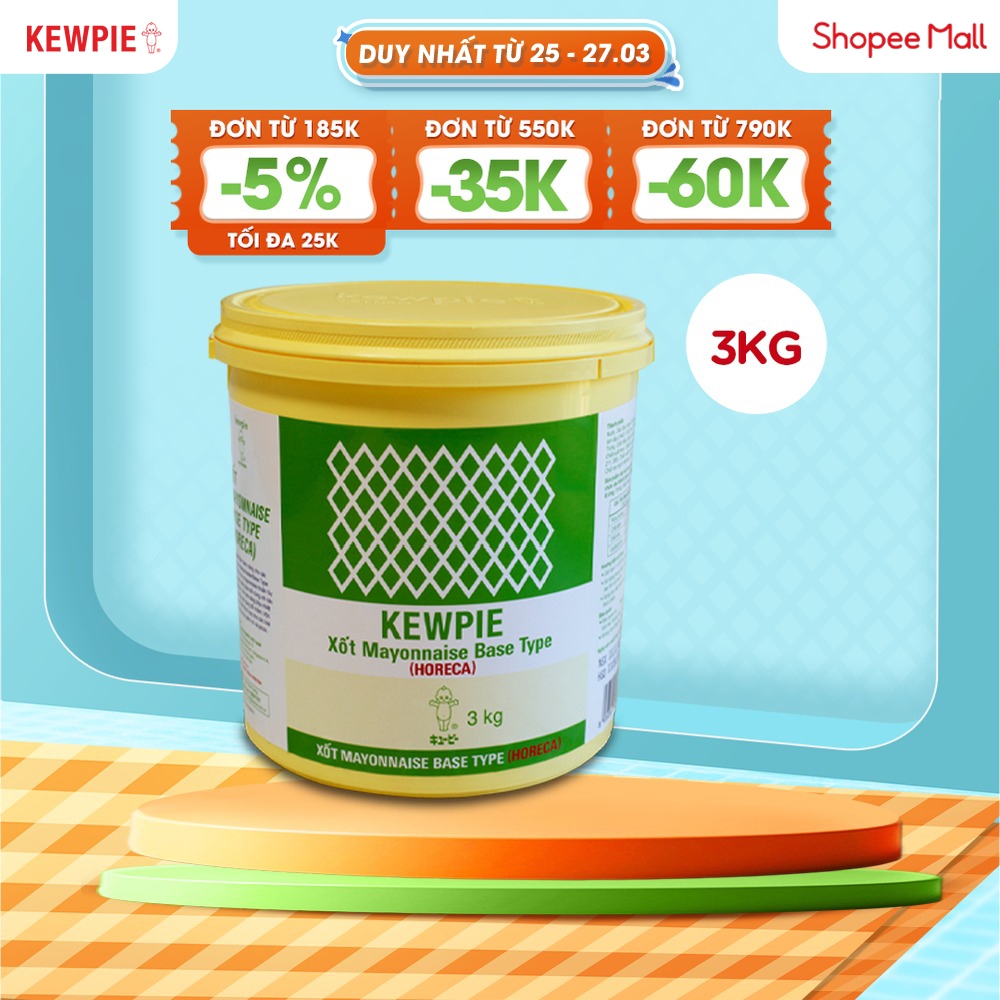 Xốt Mayonnaise Base Type (Horeca) - Kewpie (Xô 3kg)