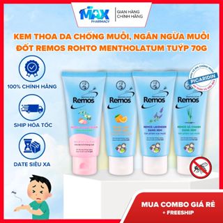 Kem thoa da chống muỗi, ngăn ngừa muỗi đốt Remos Rohto Mentholatum tuýp 70g - Maxpharmacy