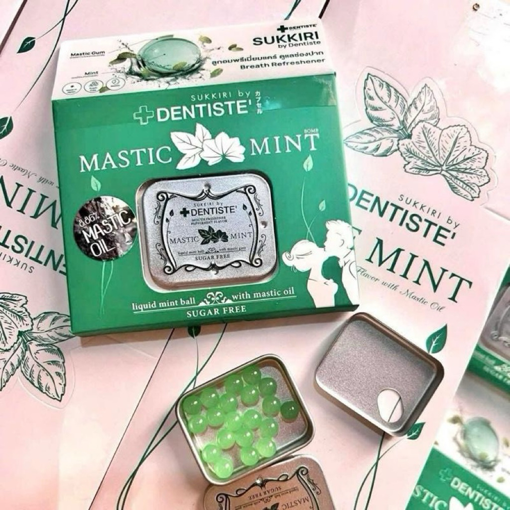DENTISTE' SUKKIRI MASTIC MINT KẸO THƠM MIỆNG KHÔNG ĐƯỜNG