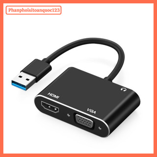 Cáp Chuyển Đổi USB 3.0 Sang HDMI/VGA – Hỗ Trợ Full HD 1080P – Tương Thích Windows, Mac