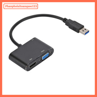 Cáp Chuyển Đổi USB 3.0 Sang HDMI/VGA – Hỗ Trợ Full HD 1080P – Tương Thích Windows, Mac