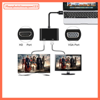 Cáp Chuyển Đổi USB 3.0 Sang HDMI/VGA – Hỗ Trợ Full HD 1080P – Tương Thích Windows, Mac