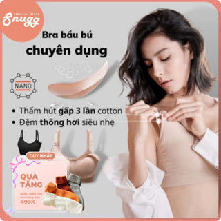 Áo ngực bầu và sau sinh spandex plus full chức năng, thoải mái, thoáng khí, đàn hồi Snugg - SNU1955
