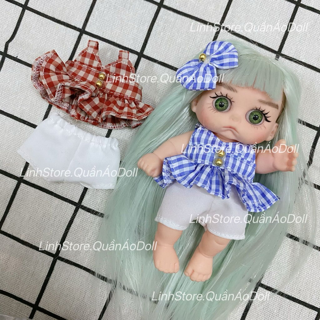[Quần áo búp bê] SET HAI DÂY QUẦN SHORT NỮ DOLL 5IN