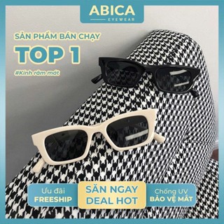 Mắt kính râm mát nữ nam,kính mắt thời trang phong cách Hàn Quốc chống tia UV giá rẻ chụp ảnh selfie ABICA 203