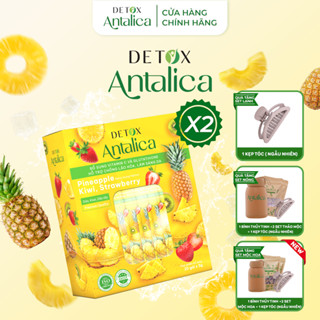 [Combo 2 hộp] Detox Dứa Thơm Antalica Bổ Sung Glutathione Và VitaminC, Thơm Ngon, Hộp 20 Gói