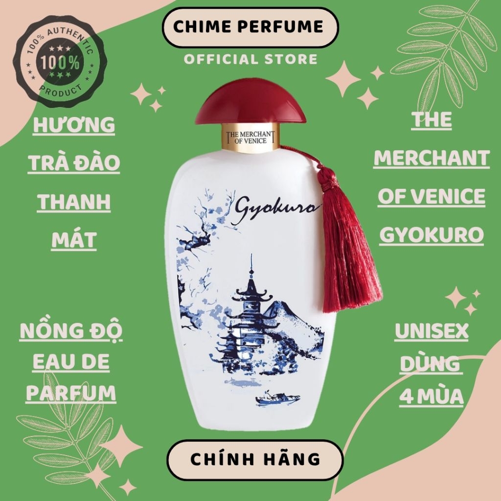 Nước hoa trà Gyokuro The Merchant of Venice hương trà sen đào thanh mát