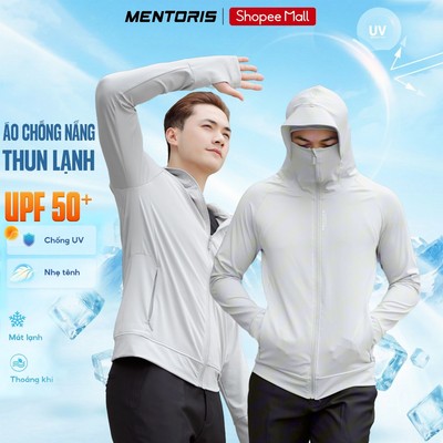 Áo Chống Nắng Nam MENTORIS Vải Thun Lạnh UPF50+, Chống Tia UV Siêu Tốt, Co Giãn 4 Chiều MCCN25S001