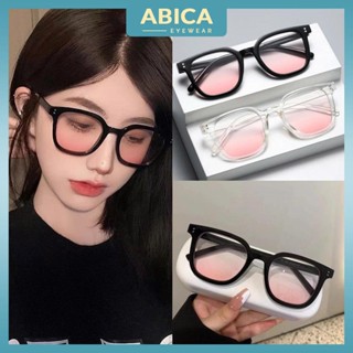 Kính mắt má hồng nữ nam giả cận thời trang phong cách Hàn Quốc mắt kính Ombre hồng Hottrend thay được tròng cận 091