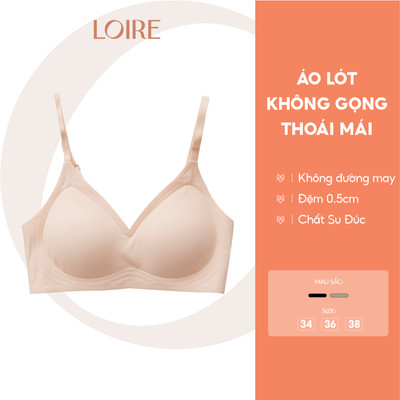 [KHÔNG LỘ VIỀN]Áo Lót Không Gọng Đệm 0.5cm Ôm Gom Tốt Chất Su Đúc Tàng Hình Loirechic BRDE193