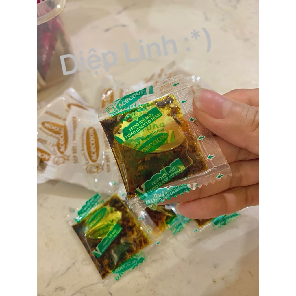 10 Gói dầu mì tôm Hảo hảo - 100% bóc ra từ gói mì tôm