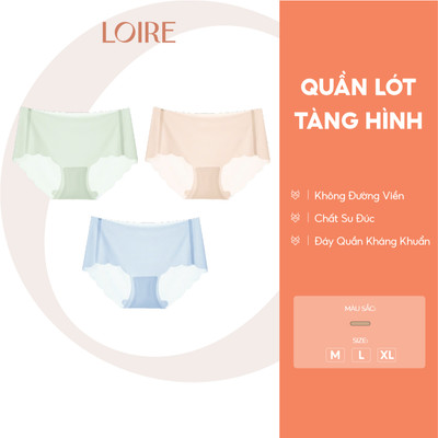 COMBO 3 Quần Lót Lụa Băng Không Đường Viền Loire QLBK93