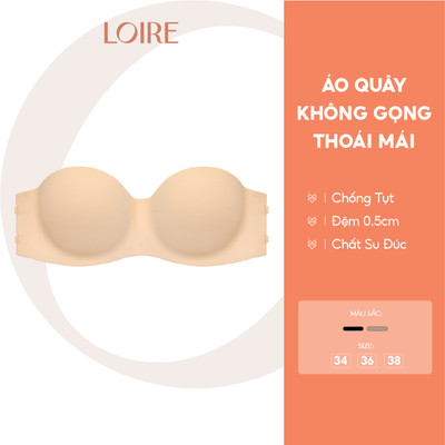 Áo Lót Quây Loire Al250732 Không Gọng Su Đúc Đệm 0.5cm Hở Lưng Mặc Đầm Dạ Hội Sexy