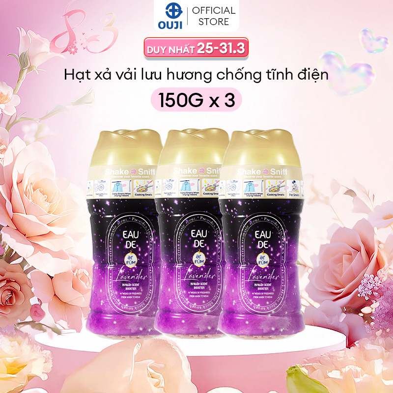 [Special Edition] Combo 3 Hạt Xả Thơm Quần Áo Hương nước hoa ArFUM Lưu Hương lâu, Làm Mềm Vải, Chống