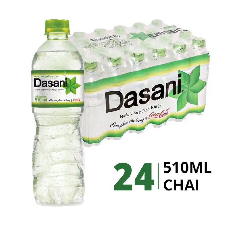 Nước uống tinh khiết Dasani thùng 24 Chai