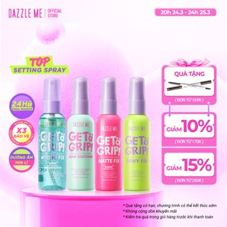 Xịt Khóa makeup Nền DAZZLE ME Setting Spray Dewy Fix Cố Định Trang Điểm Lâu Trôi Cấp Ẩm 60ml