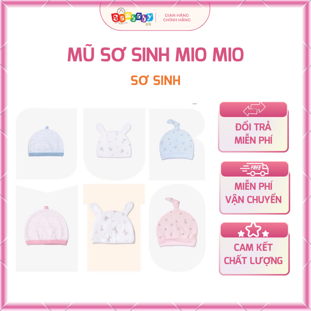 Mũ sơ sinh Mio Mio