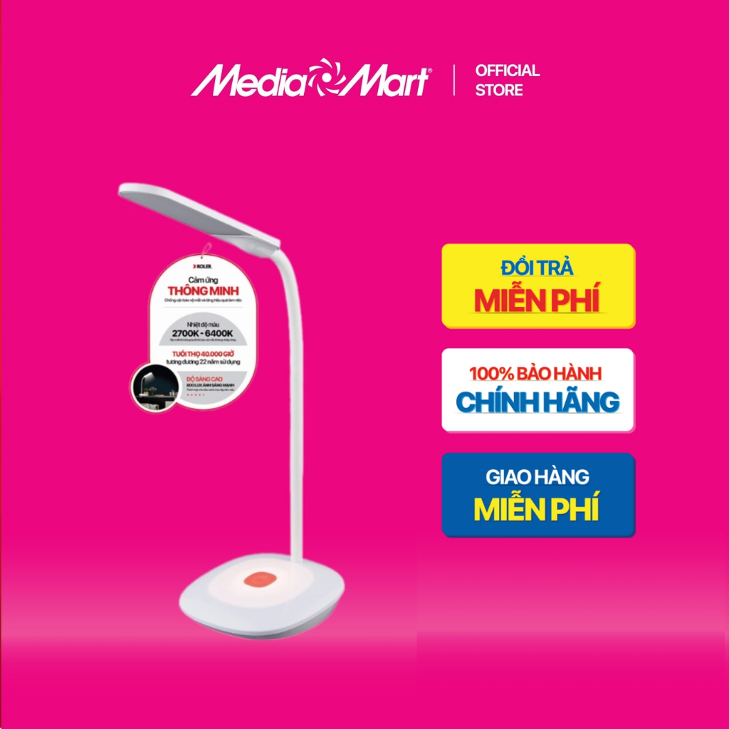[ Mediamart Mall ] Đèn bàn chống cận Roler RL-D1113 BH chính hãng,Ship 0đ