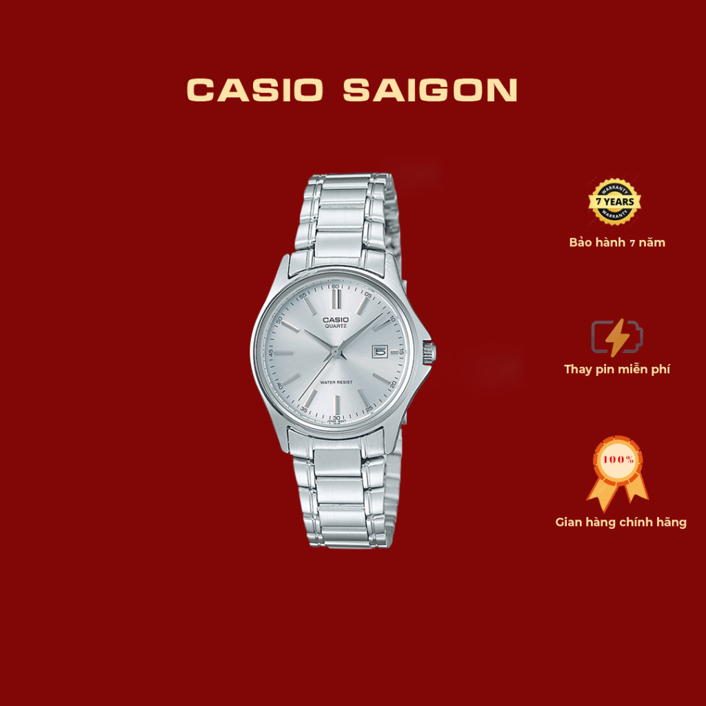 (Chính Hãng) Đồng Hồ Casio Nữ LTP-1183A-1A Size 28.5mm - Bảo Hành 7 Năm