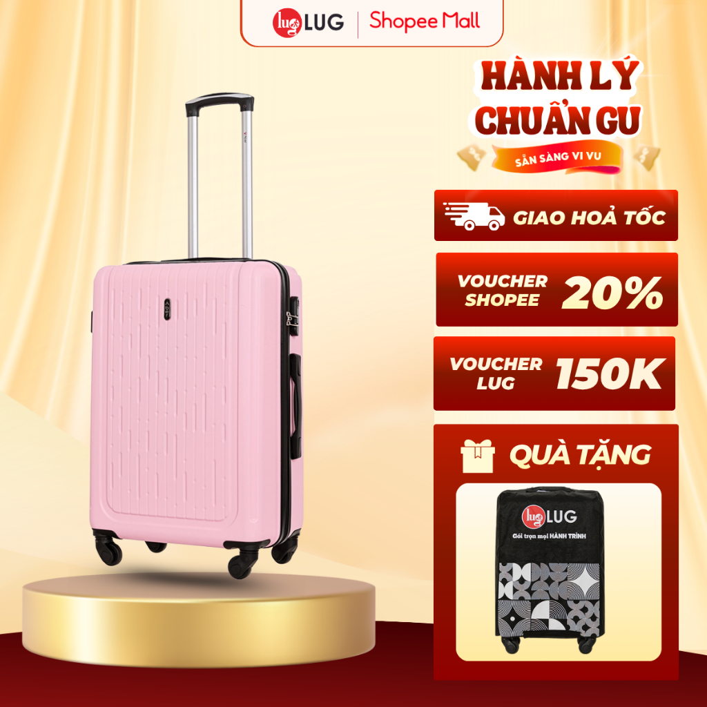 Vali Kéo LUG Aber MHL010 Size 20/ Size 24 Nhựa ABS hạn chế trầy xước - Khóa số bảo mật an toàn