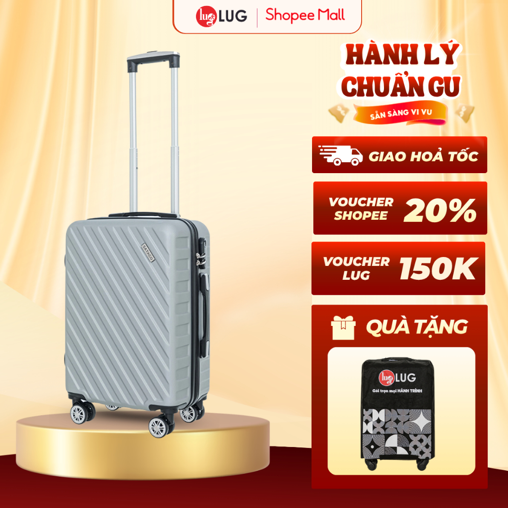 [LUG x KOL] Vali Kéo LUG SATACO MD24185 - SIZE 20 - Nhựa ABS Hạn Chế Trầy Xước, Khóa Số Bảo Mật An T