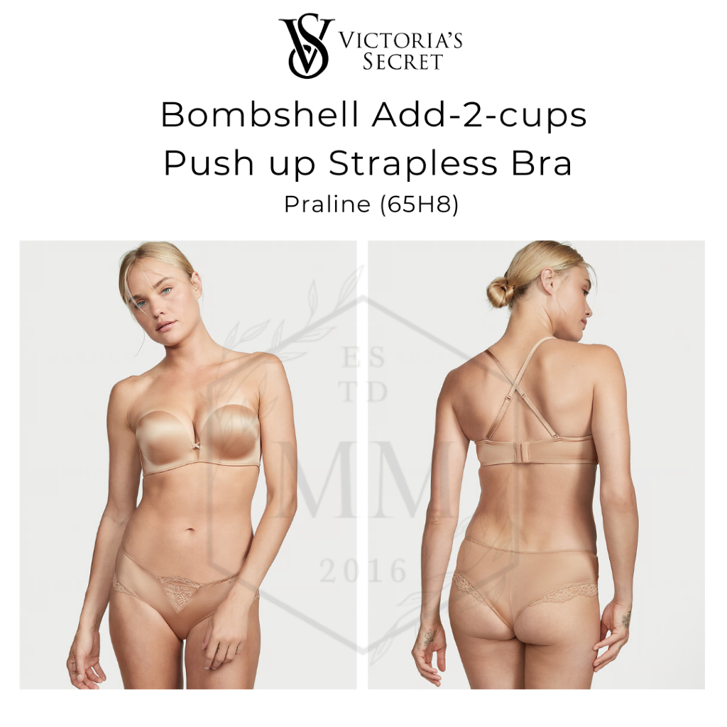 Moomoocos - Áo ngực Victoria’s Secret Bombshell Add-2-Cups Push-Up Strapless Bra