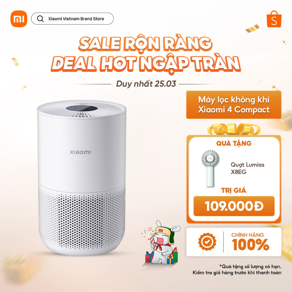 Máy Lọc Không Khí Xiaomi Mi Air Purifier Series 4 Compact/ 4 Lite/ Gen 4/ 4 Pro - Bảo hành chính hãng 12 Tháng